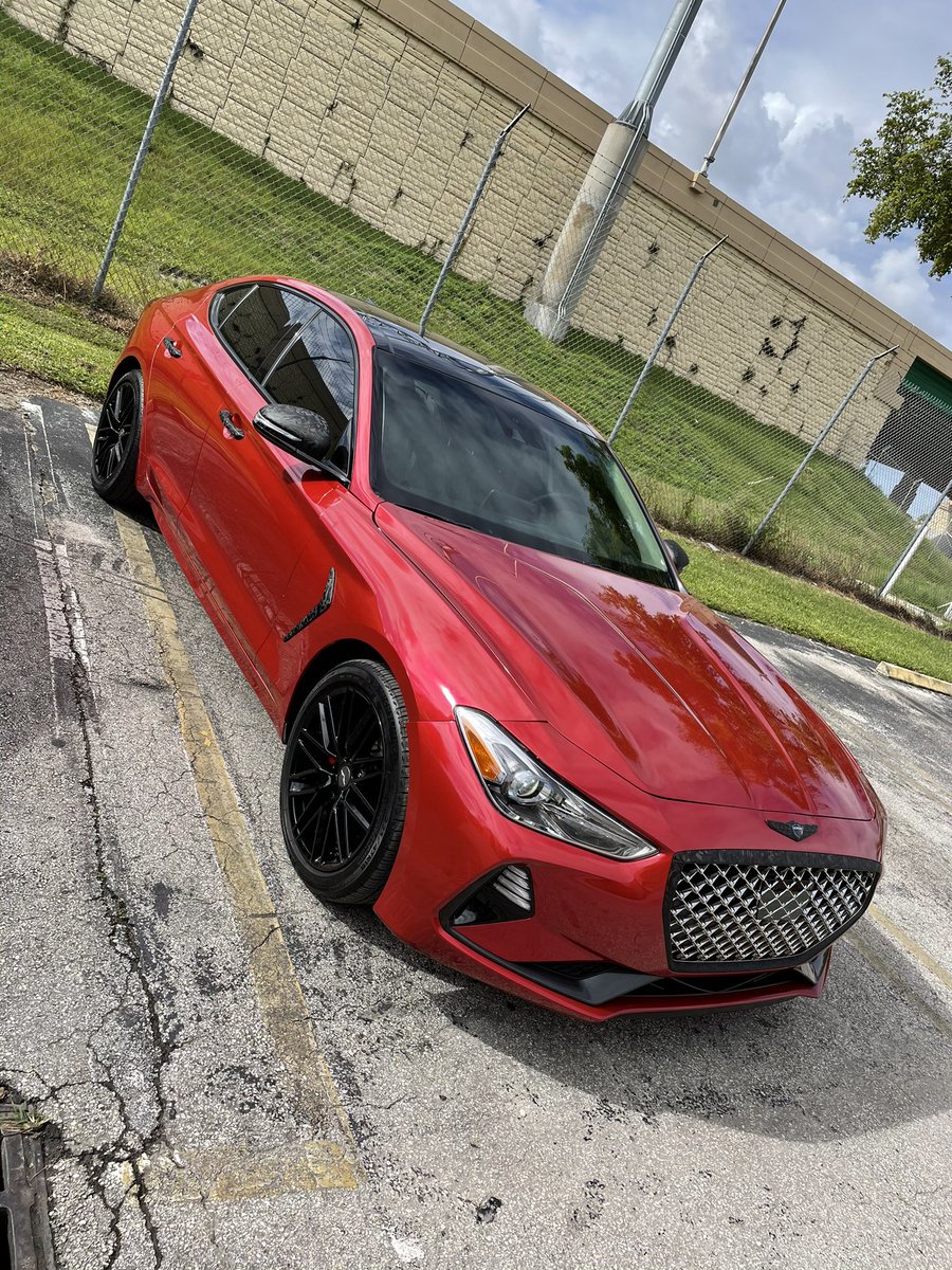Gloss Metallic Vampire Red Car Vinyl Wrap review 0