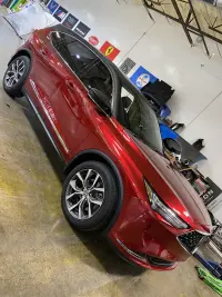 Gloss Metallic Vampire Red Car Vinyl Wrap review 0
