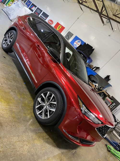 Gloss Metallic Vampire Red Car Vinyl Wrap review 