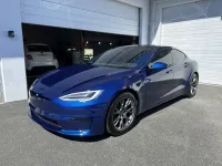 Gloss Metal Paint Blueberry Car Vinyl Wrap review 0