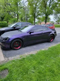 PET Gloss Metallic Midnight Purple Car Vinyl Wrap review 0