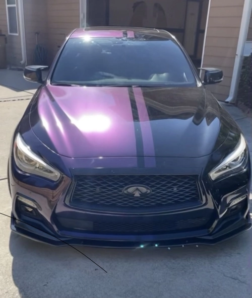 PET Gloss Metallic Midnight Purple Car Vinyl Wrap review 