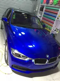 Gloss Metal Paint Blueberry Car Vinyl Wrap review 0