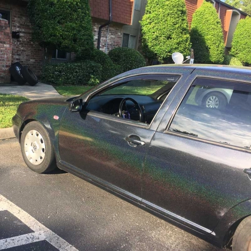 Glossy Laser Black Car Vinyl Wrap review 