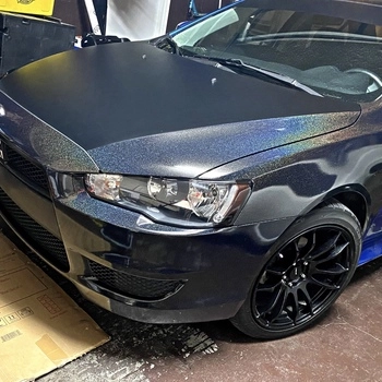 Glossy Laser Black Car Vinyl Wrap review 