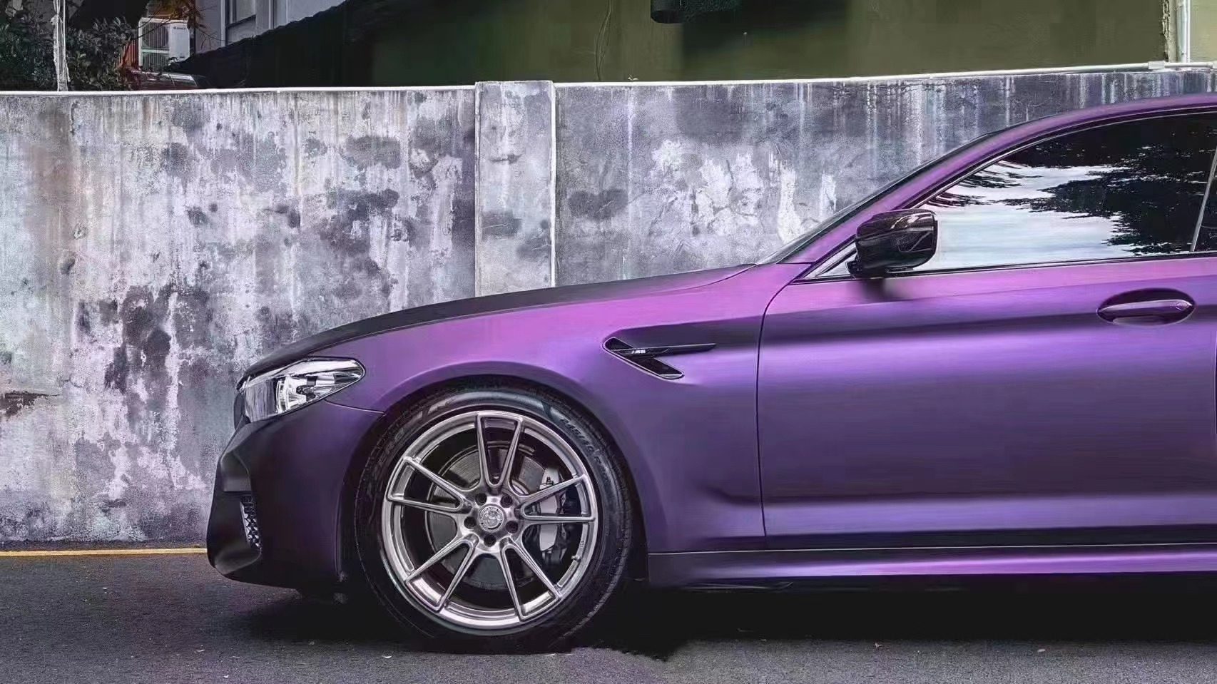 Matte Metallic Purple Car Vinyl Wrap review 0