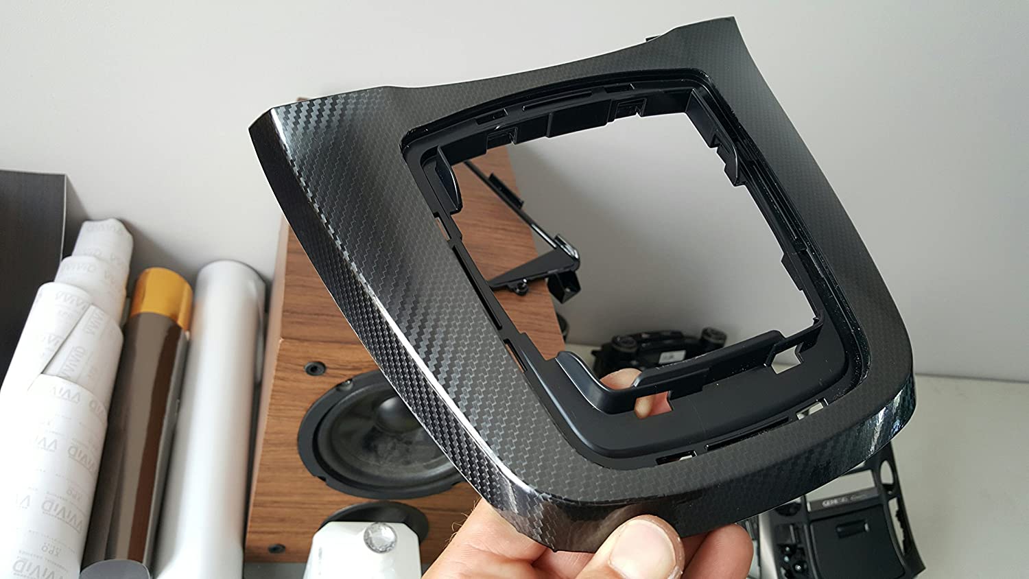 Super Gloss Carbon Fiber Car Vinyl Wrap review 0