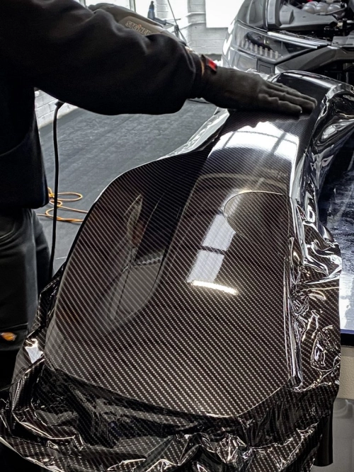 Super Gloss Carbon Fiber Car Vinyl Wrap review 