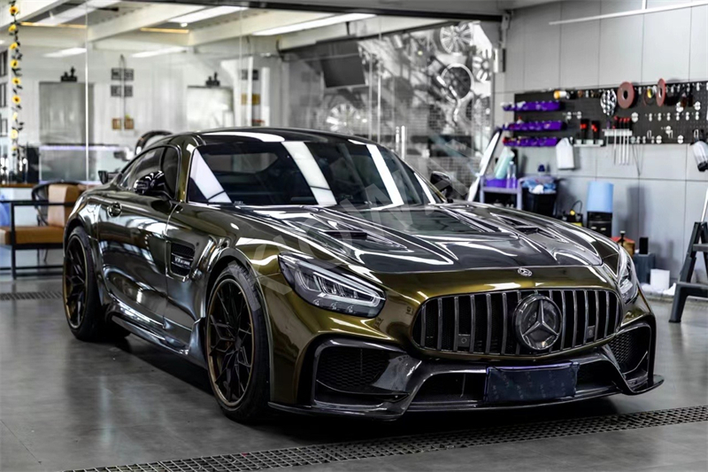 Gloss Metallic Midnight Gold Car Vinyl Wrap review 0