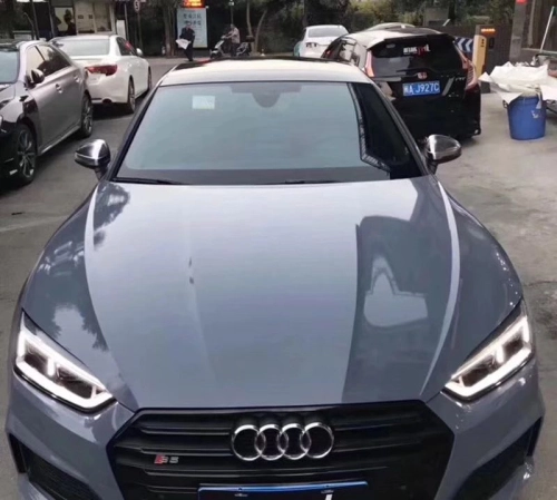 Super Gloss Nardo Grey Car Vinyl Wrap [Audi OEM Color] review 