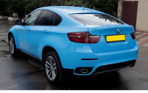 Super Gloss Sky Blue Car Vinyl Wrap review 