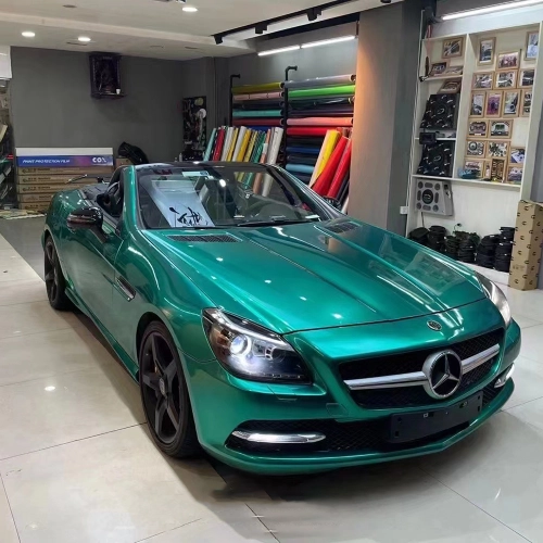 Gloss Metal Emerald Green Car Vinyl Wrap review 