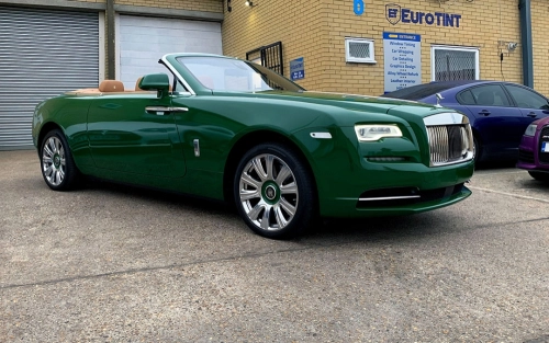 High Gloss Vintage Racing Green Car Vinyl Wrap review 