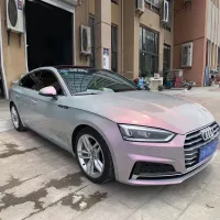 Gloss Metallic Twin Candy Gray Red Car Vinyl Wrap review 0