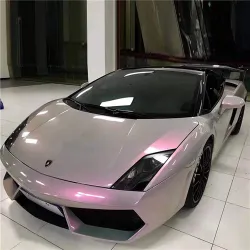 Gloss Metallic Twin Candy Gray Red Car Vinyl Wrap review Stef G.