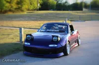 PET Gloss Metallic Midnight Purple Car Vinyl Wrap review 2