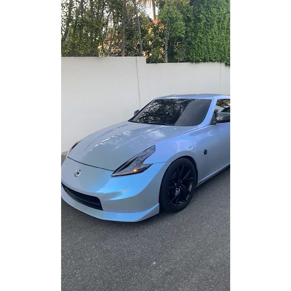 Candy Metallic Dark Gray Blue Car Vinyl Wrap review 0