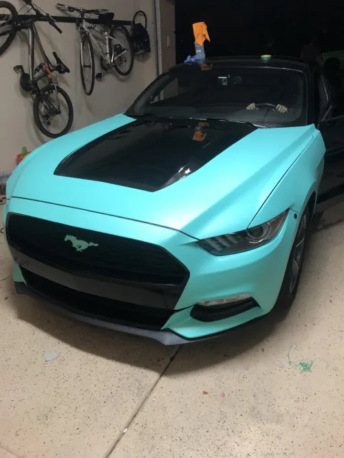 Matte Metallic Tiffany Blue Car Vinyl Wrap review 