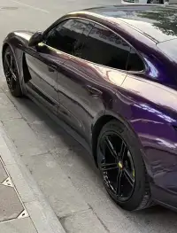 PET Gloss Metallic Midnight Purple Car Vinyl Wrap review 2