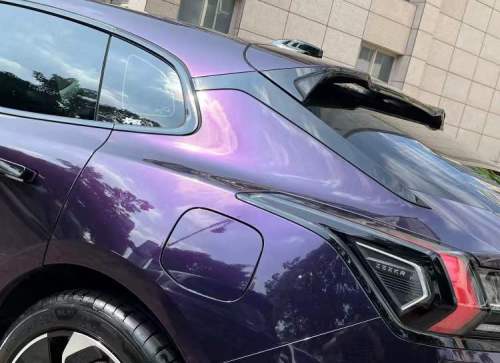 PET Gloss Metallic Midnight Purple Car Vinyl Wrap review 