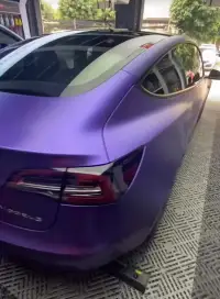 Matte Metallic Purple Car Vinyl Wrap review 1