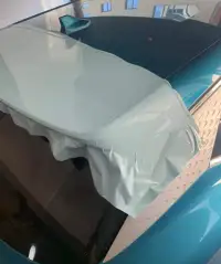 Super Gloss Glacier Blue Car Vinyl Wrap review 3