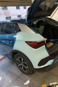 Super Gloss Glacier Blue Car Vinyl Wrap review 2