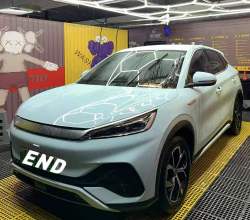 Super Gloss Glacier Blue Car Vinyl Wrap review law 02
