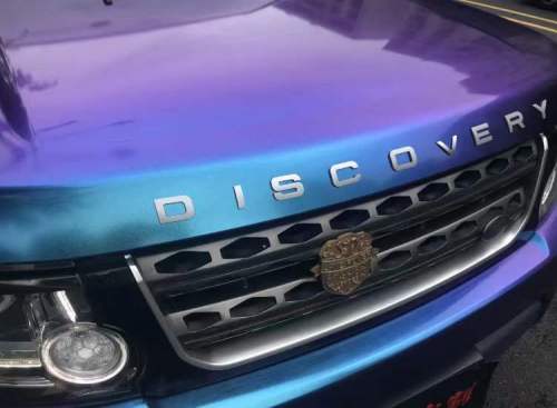Gloss Diamond Purple Blue Car Vinyl Wrap review 
