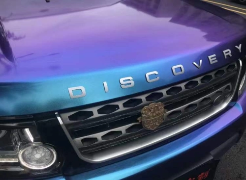 Gloss Diamond Purple Blue Car Vinyl Wrap review 