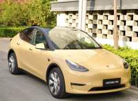Super Gloss Sandstorm Yellow Desert Yellow Car Vinyl Wrap review 1