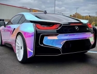 Holographic Chrome Rainbow White Car Vinyl Wrap (Non-Stretchable) review 0