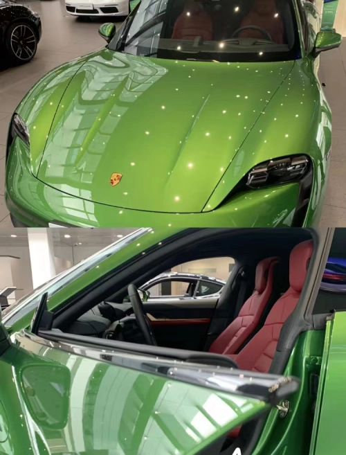 Gloss Metallic Mamba Green Car Vinyl Wrap review 