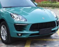 Super Gloss Pine Green Car Vinyl Wrap review 1