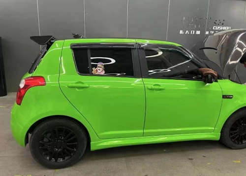 Super Gloss Viper Green Car Vinyl Wrap review 