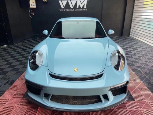 Super Gloss Yacht Blue Car Vinyl Wrap review 