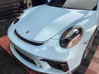 Super Gloss Yacht Blue Car Vinyl Wrap review 3