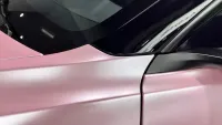Matte Pure Metal Cherry Pink Car Vinyl Wrap review 1