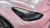 Matte Pure Metal Cherry Pink Car Vinyl Wrap review 0