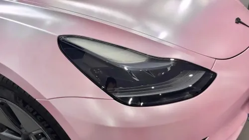 Matte Pure Metal Cherry Pink Car Vinyl Wrap review 