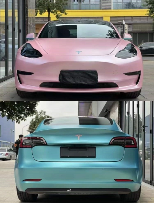 Matte Pure Metal Cherry Pink Car Vinyl Wrap review 