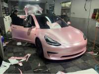 Matte Pure Metal Cherry Pink Car Vinyl Wrap review 0