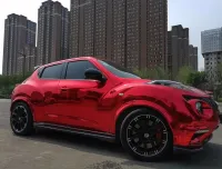 Gloss Red Mirror Chrome Car Vinyl Wrap review 1