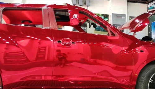 Gloss Red Mirror Chrome Car Vinyl Wrap review 