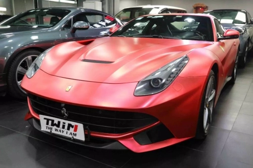 Satin Chrome Prismatic Red Car Vinyl Wrap review 