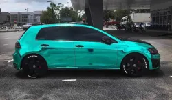 Chrome Mirror Mint Green Car Vinyl Wrap (Non-Stretchable) review rgre
