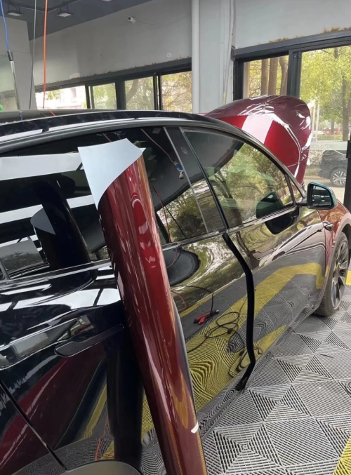  Liquid Metallic Dragon Blood Red Car Vinyl Wrap review 