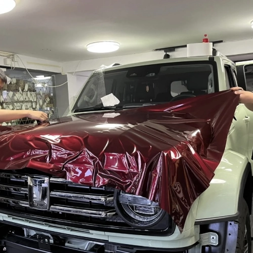  Liquid Metallic Dragon Blood Red Car Vinyl Wrap review 