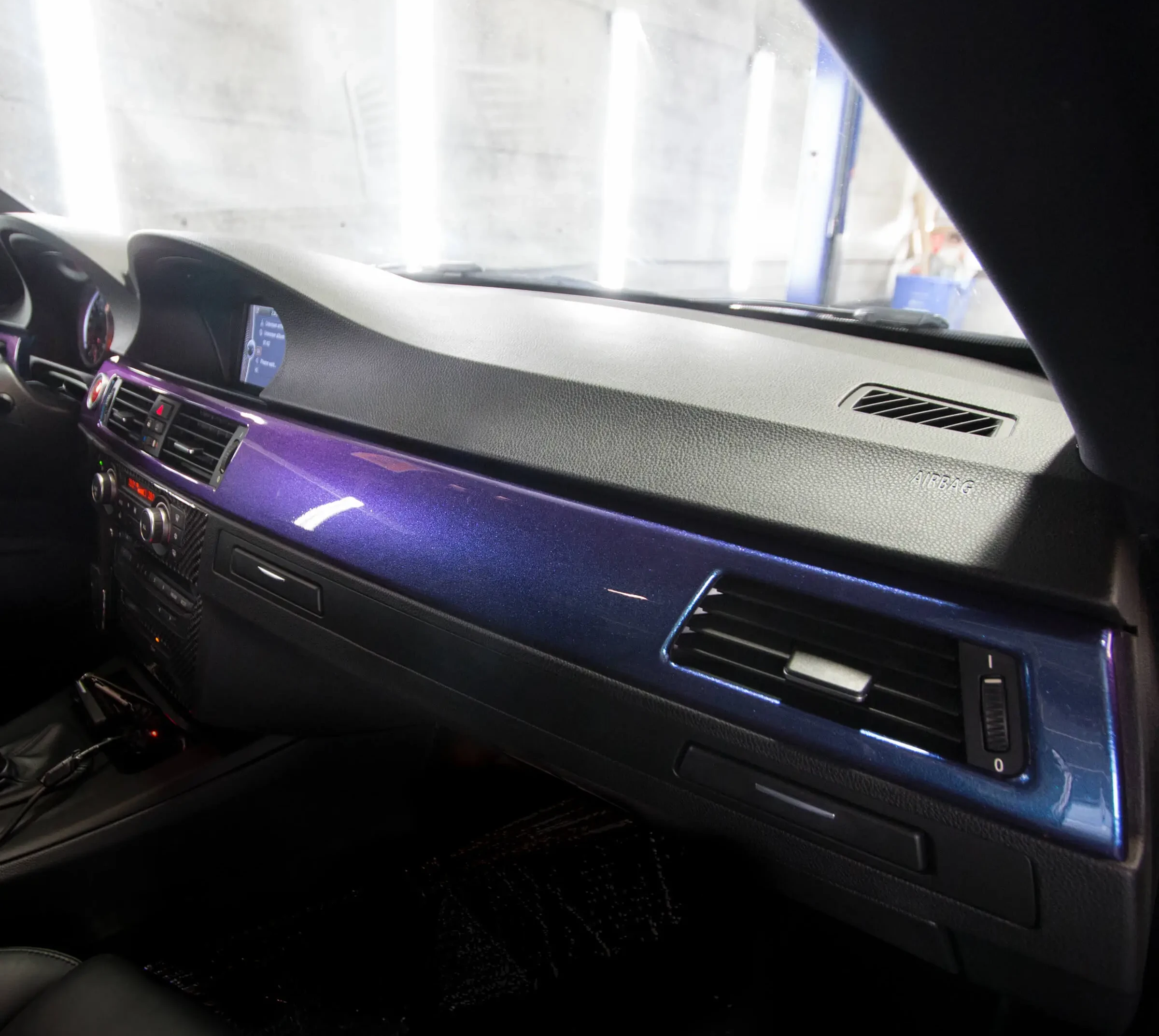 Gloss Diamond Purple Blue Car Vinyl Wrap review 2