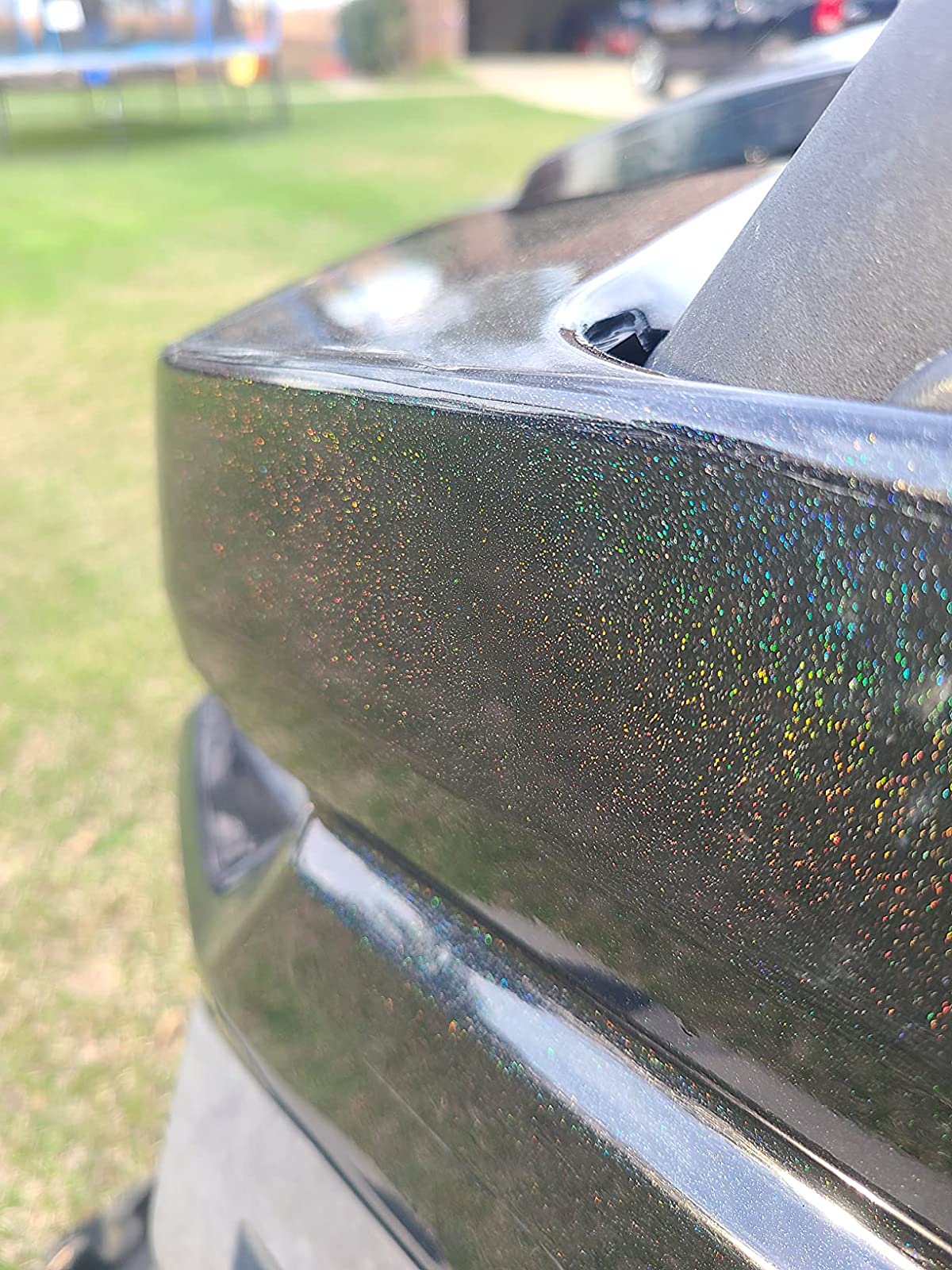 Glossy Laser Black Car Vinyl Wrap review 0